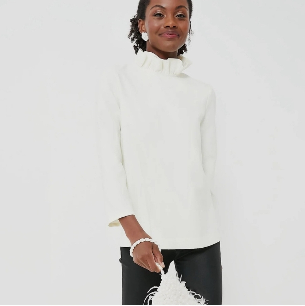 Tuckernuck White Faye Blouse Ivory NWT Size S